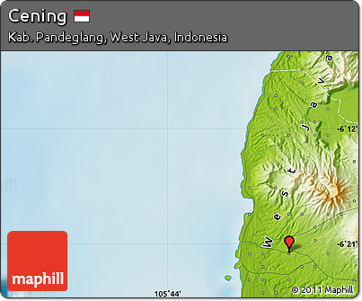 Physical Map of Cening
