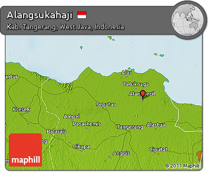 Physical 3D Map of Alangsukahaji