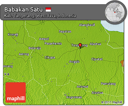 Physical 3D Map of Babakan Satu