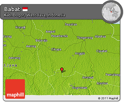 Physical 3D Map of Babat
