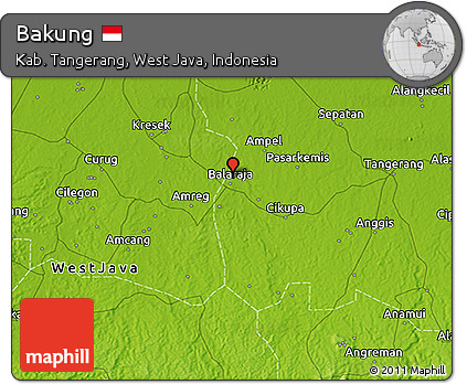 Physical 3D Map of Bakung