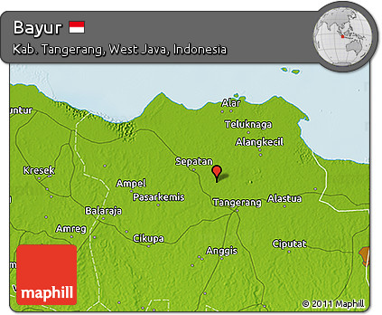 Physical 3D Map of Bayur