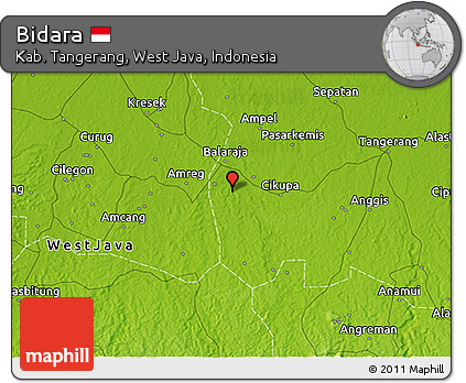 Physical 3D Map of Bidara