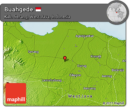Physical 3D Map of Buahgede
