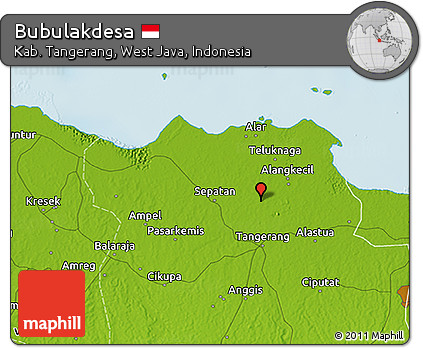 Physical 3D Map of Bubulakdesa