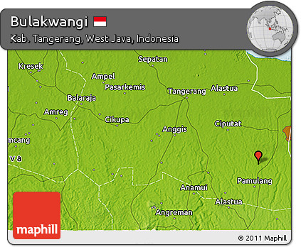 Physical 3D Map of Bulakwangi