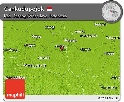 Physical 3D Map of Cankudupojok