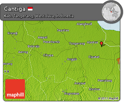 Physical 3D Map of Cantiga