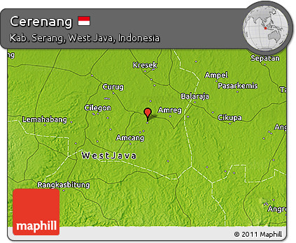 Physical 3D Map of Cerenang