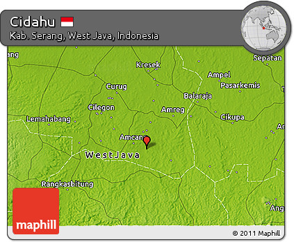 Physical 3D Map of Cidahu