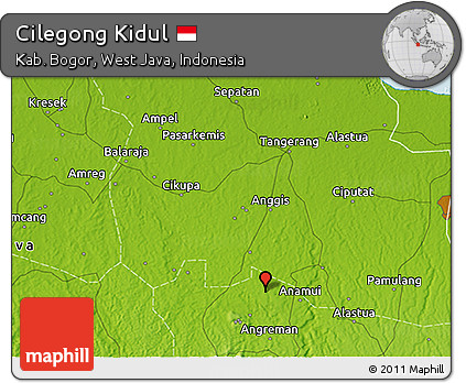 Physical 3D Map of Cilegong Kidul