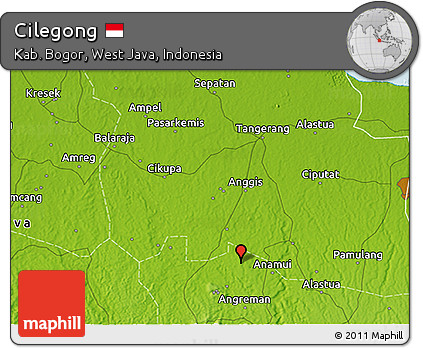Physical 3D Map of Cilegong