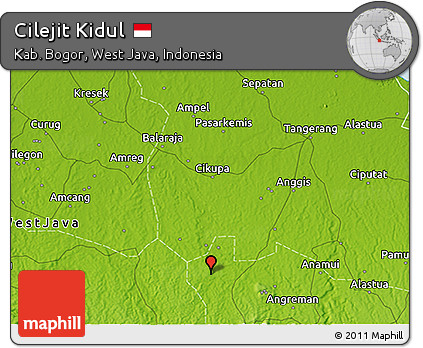 Physical 3D Map of Cilejit Kidul