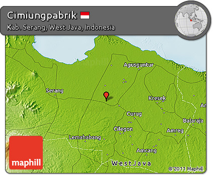 Physical 3D Map of Cimiungpabrik