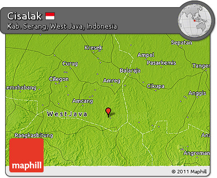 Physical 3D Map of Cisalak