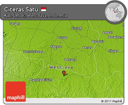 Physical 3D Map of Citeras Satu