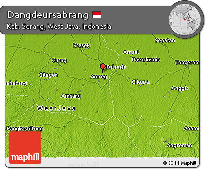 Physical 3D Map of Dangdeursabrang