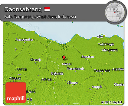 Physical 3D Map of Daonsabrang