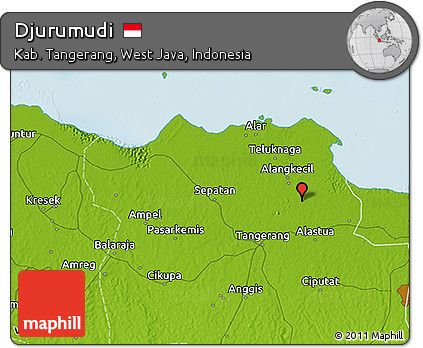 Physical 3D Map of Djurumudi