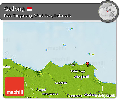 Physical 3D Map of Gedong