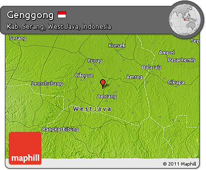 Physical 3D Map of Genggong