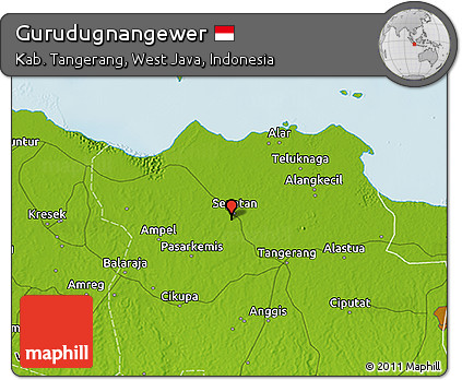 Physical 3D Map of Gurudugnangewer
