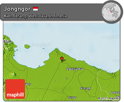 Physical 3D Map of Jongngor