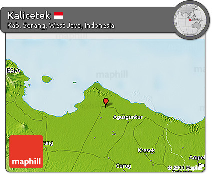 Physical 3D Map of Kalicetek