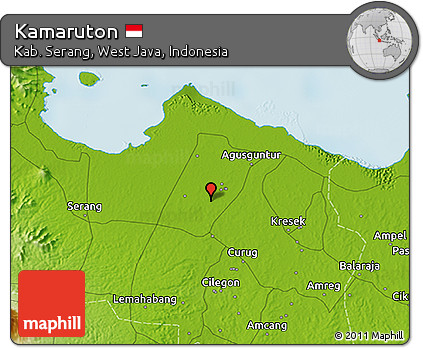 Physical 3D Map of Kamaruton