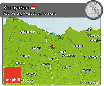 Physical 3D Map of Kanayakan