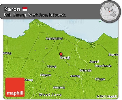 Physical 3D Map of Karon
