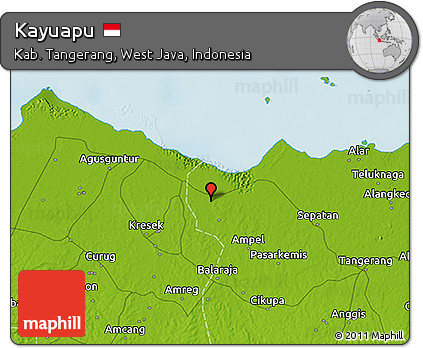Physical 3D Map of Kayuapu