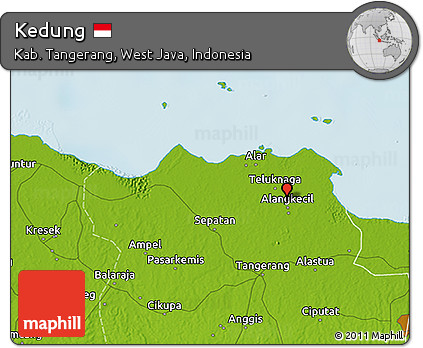 Physical 3D Map of Kedung