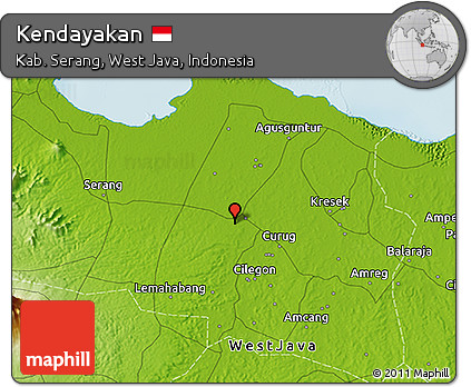 Physical 3D Map of Kendayakan