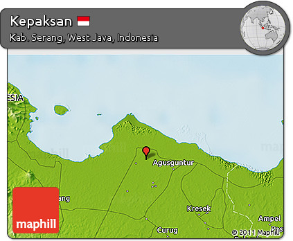 Physical 3D Map of Kepaksan