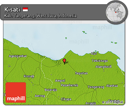 Physical 3D Map of Kisati