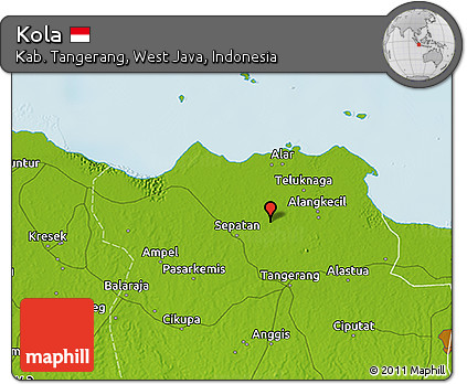 Physical 3D Map of Kola