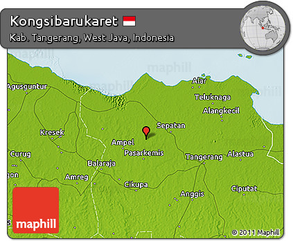 Physical 3D Map of Kongsibarukaret