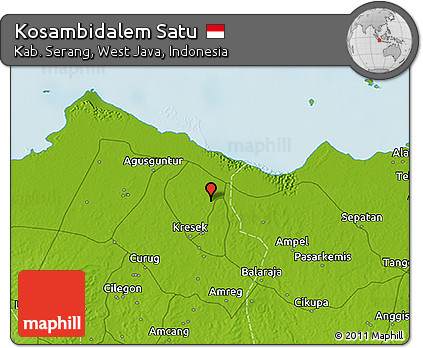 Physical 3D Map of Kosambidalem Satu