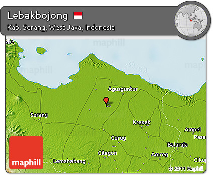 Physical 3D Map of Lebakbojong