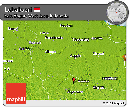 Physical 3D Map of Lebaksari