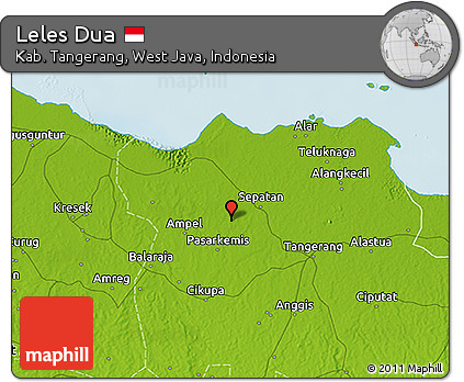 Physical 3D Map of Leles Dua