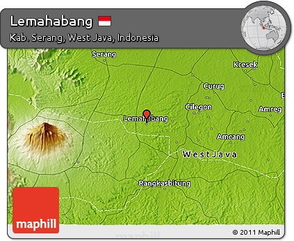 Physical 3D Map of Lemahabang