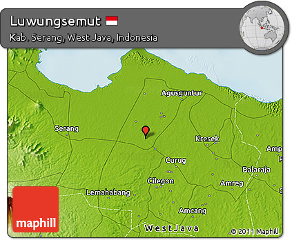 Physical 3D Map of Luwungsemut
