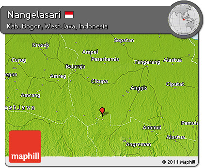 Physical 3D Map of Nangelasari