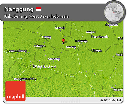 Physical 3D Map of Nanggung