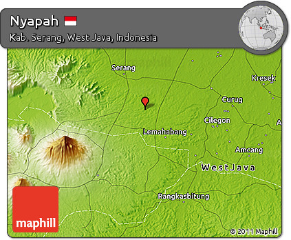 Physical 3D Map of Nyapah