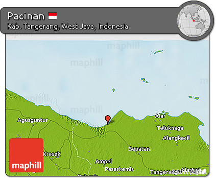 Physical 3D Map of Pacinan
