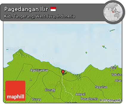 Physical 3D Map of Pagedangan Ilir