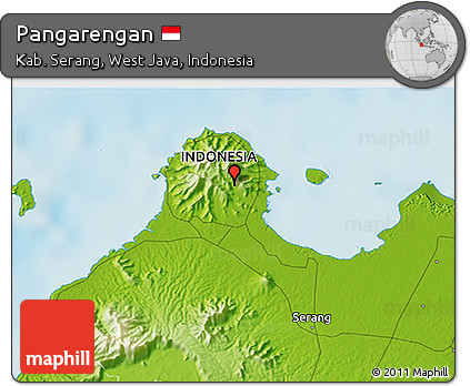 Physical 3D Map of Pangarengan